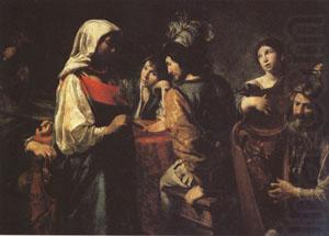 VALENTIN DE BOULOGNE The Fortune Teller (mk05) china oil painting image